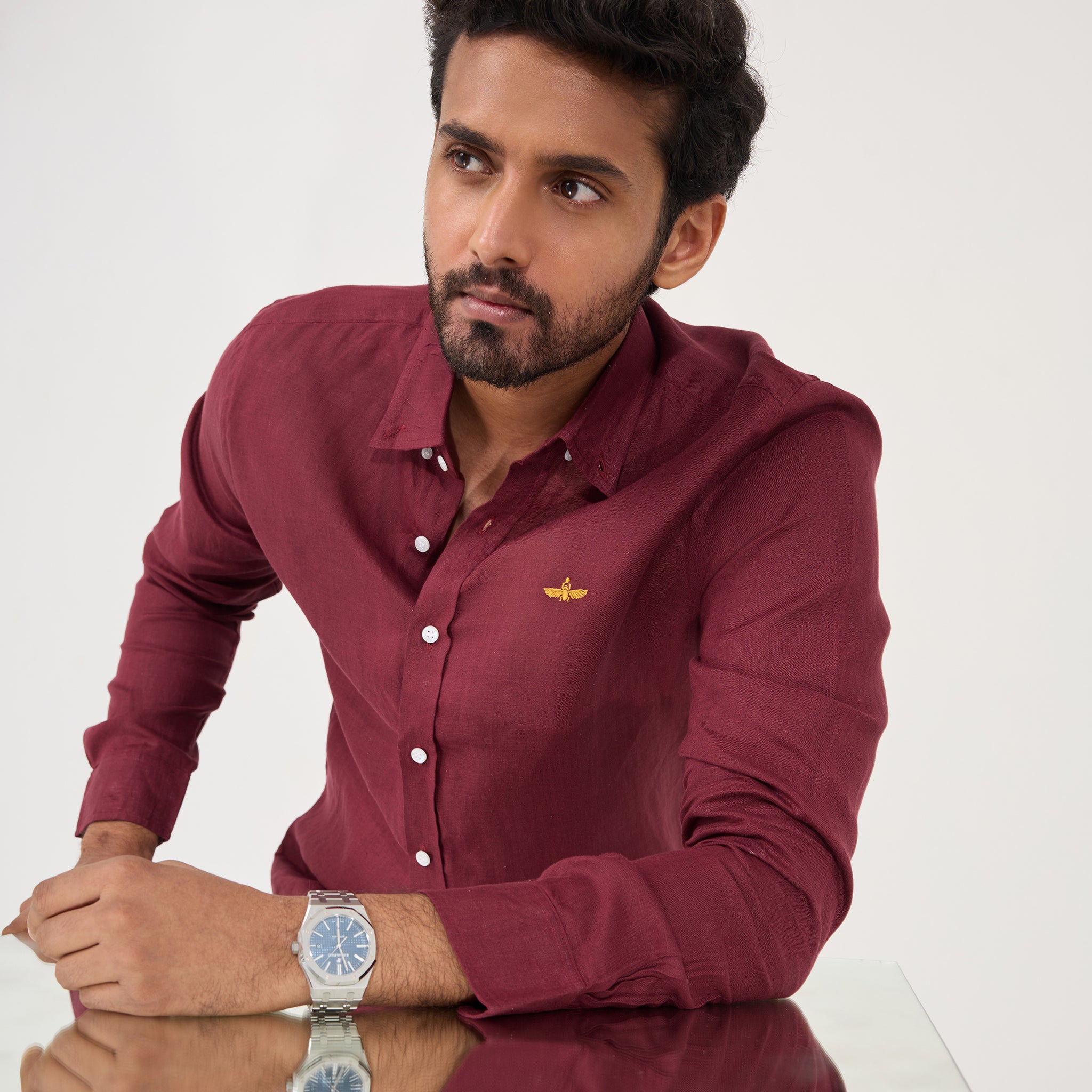 BURGUNDY SHIRT